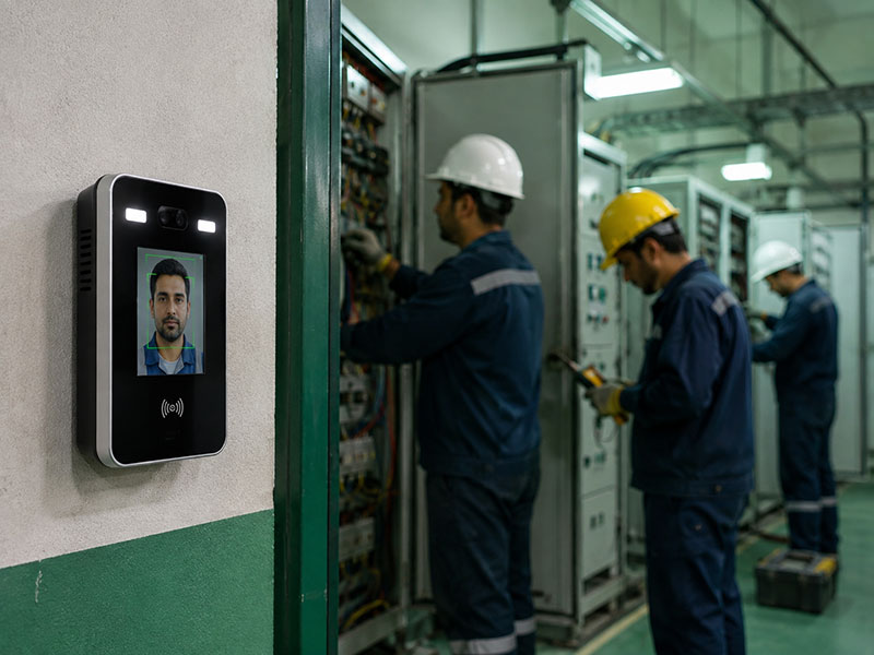 دستگاه حضور و غیاب برای پیمانکاران برق