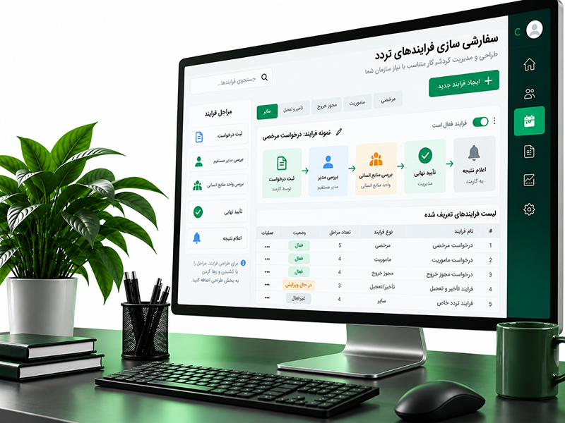 سفارشی سازی فرایندهای تردد